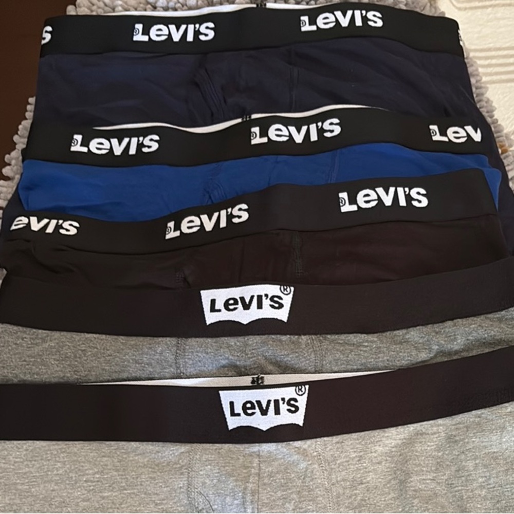 Levi's Men's Boxer Briefs - Black, Blue, Gray Never worn